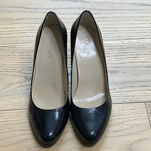 Ralph Lauren Rounded Toe Black Leather Pump